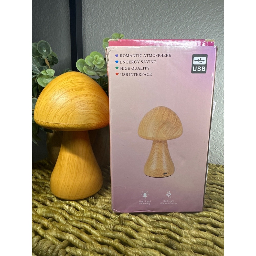 Mushroom Lamp USB Rechargeable 3 Color Night Light Romantic Atmosphere‎